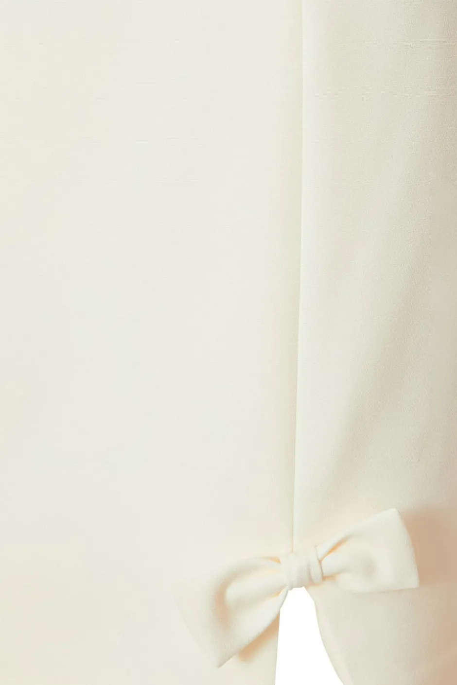 Quiz Bow Detail Skirt Cream Online