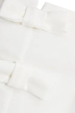 Quiz Bow Front Strappy Top Cream Best
