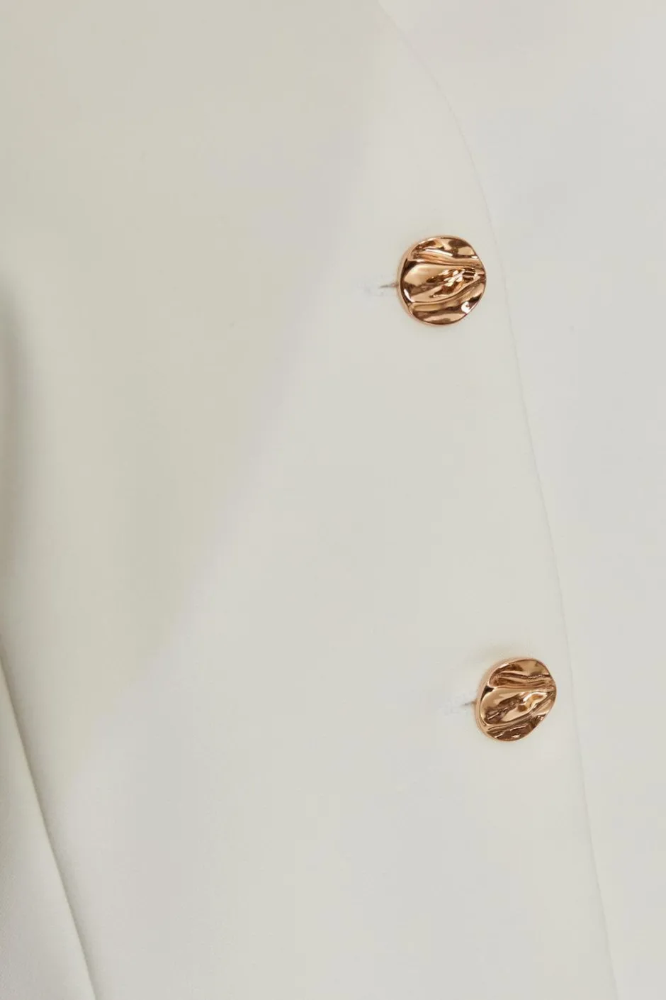 Quiz Button Front Waistcoat Cream