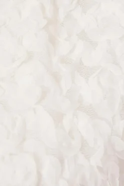 Quiz Chiffon Floral Cropped Jacket Cream New