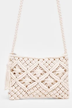 Quiz Cream Crochet Cross Body Bag Best