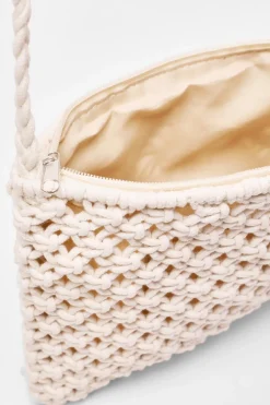 Quiz Cream Crochet Cross Body Bag Best