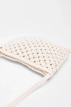 Quiz Cream Crochet Cross Body Bag Best