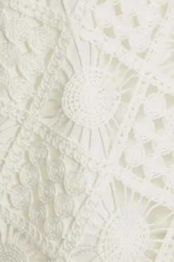 Quiz Crochet Waistcoat Cream Best