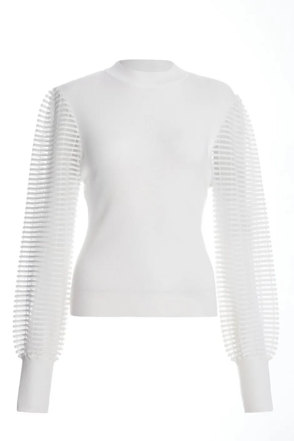 Quiz High Neck Jumper Cream Online