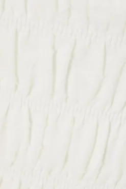 Quiz Jacquard Gathered Top Cream New