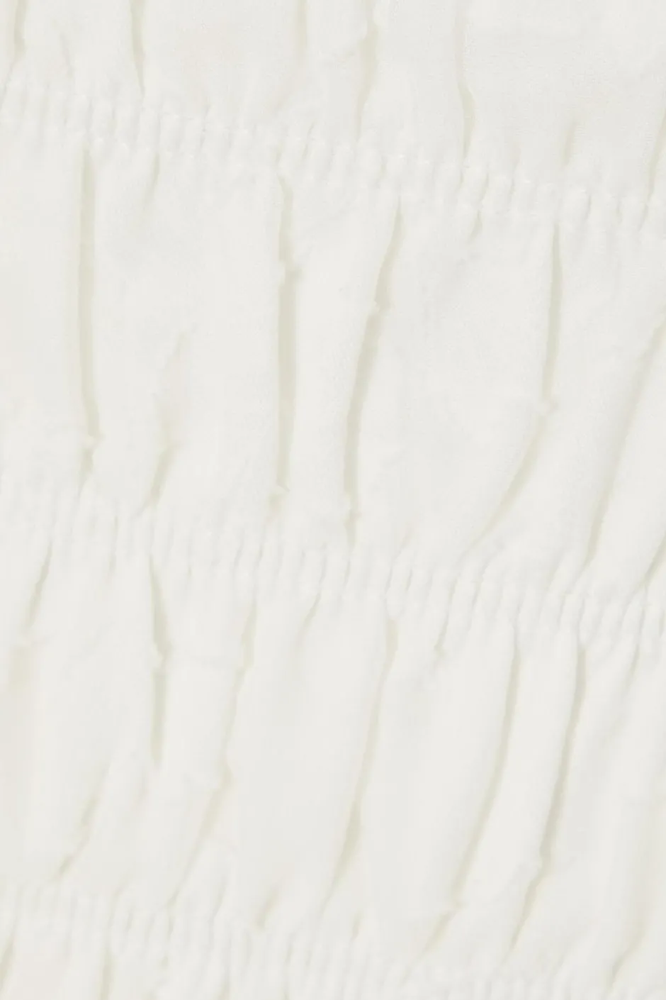 Quiz Jacquard Gathered Top Cream New
