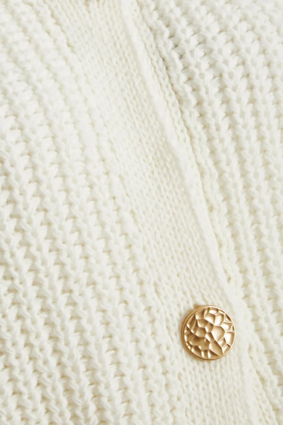 Quiz Knit Sleeveless Cardigan Cream
