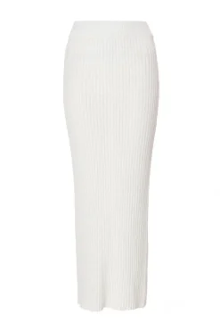 Quiz Cream Knitted Midaxi Skirt Sale