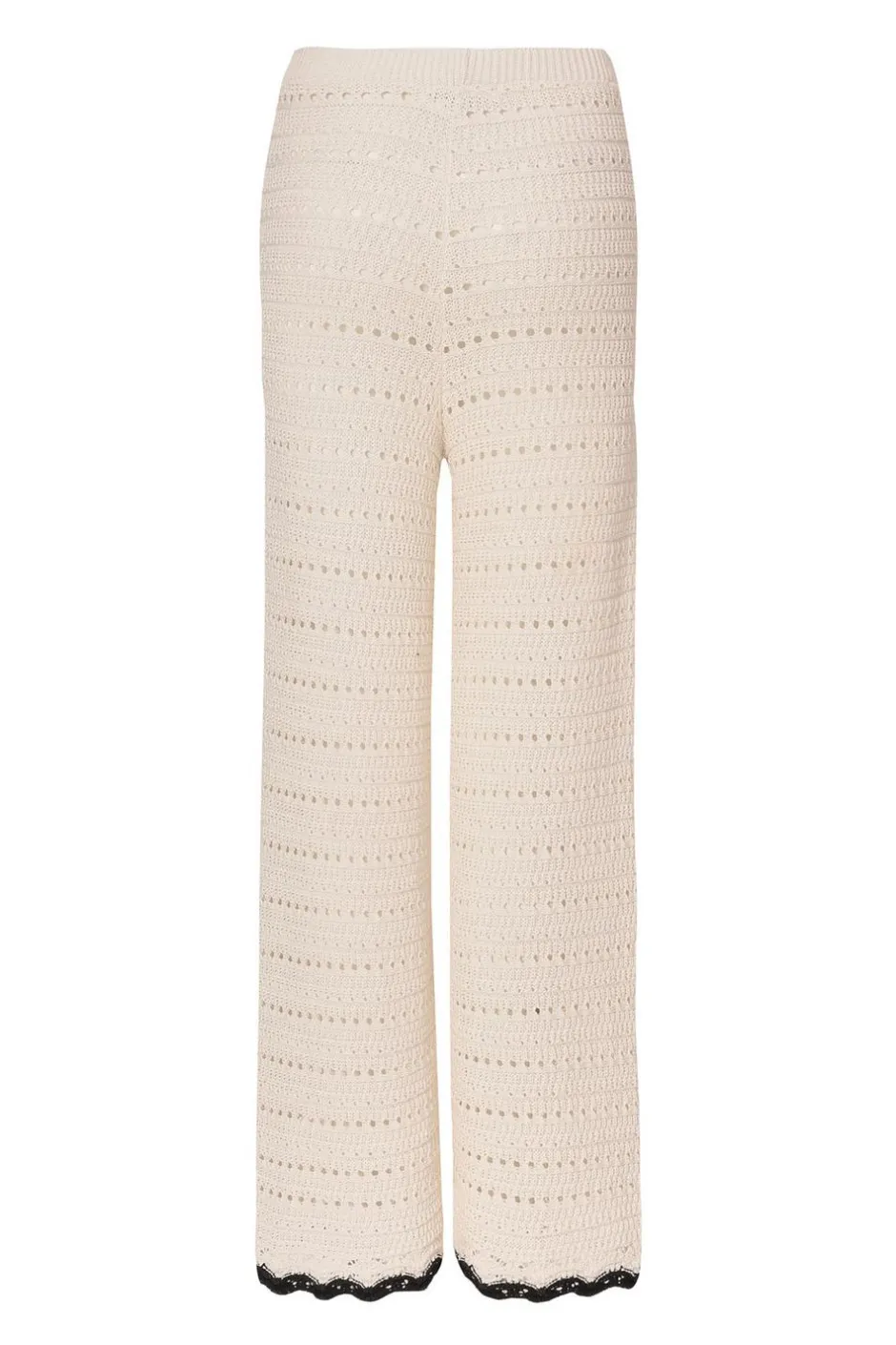 Quiz Cream Light Knit Trousers Sale