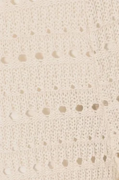 Quiz Cream Light Knit Trousers Sale