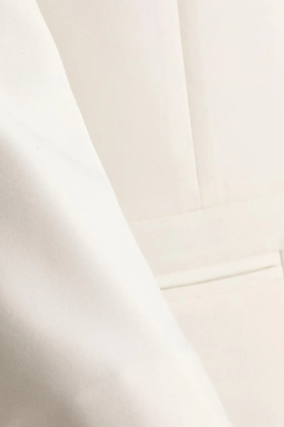 Quiz Tailored Cropped Blazer Cream Hot