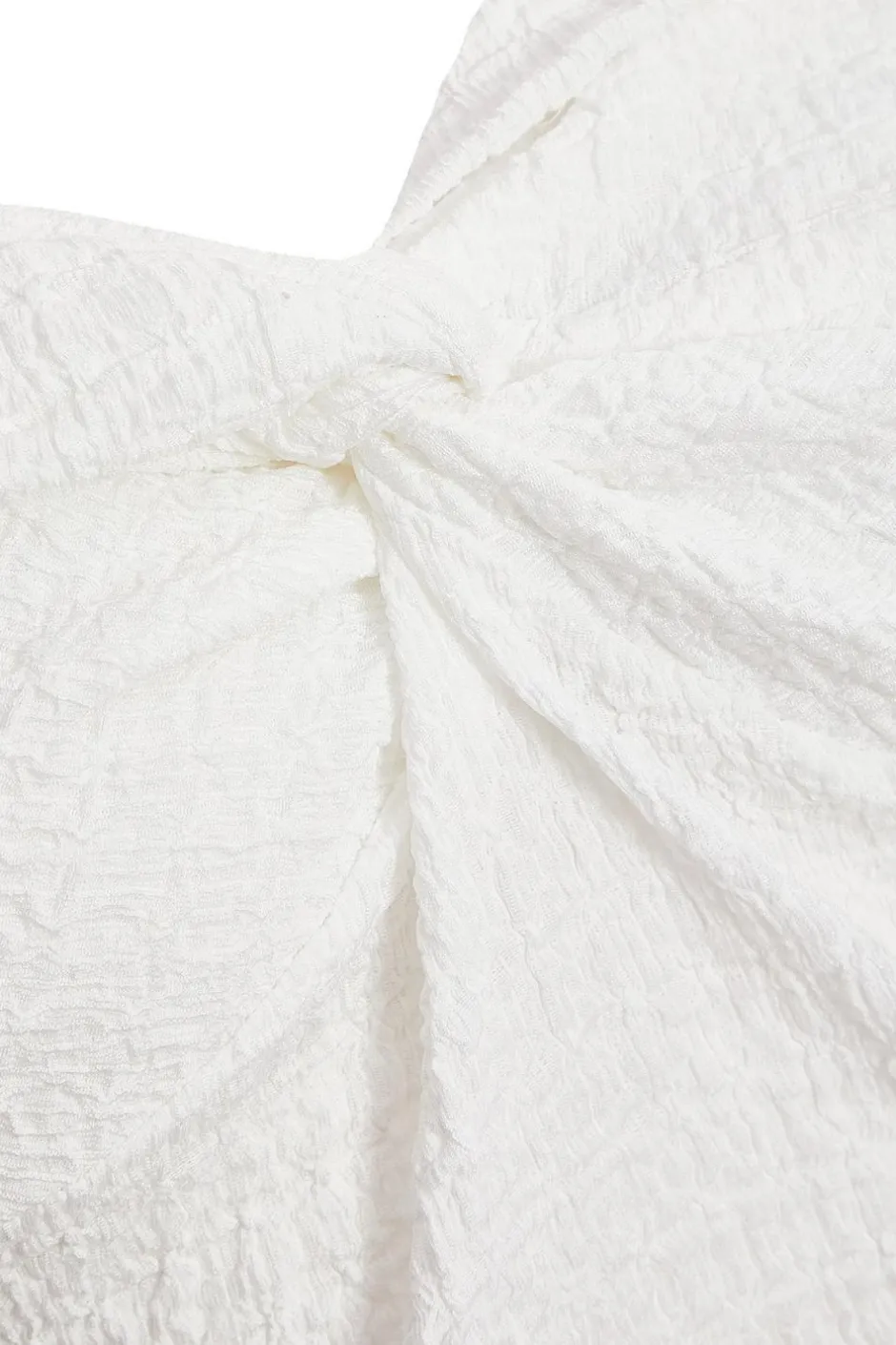 Quiz Cream Textured Bardot Top
