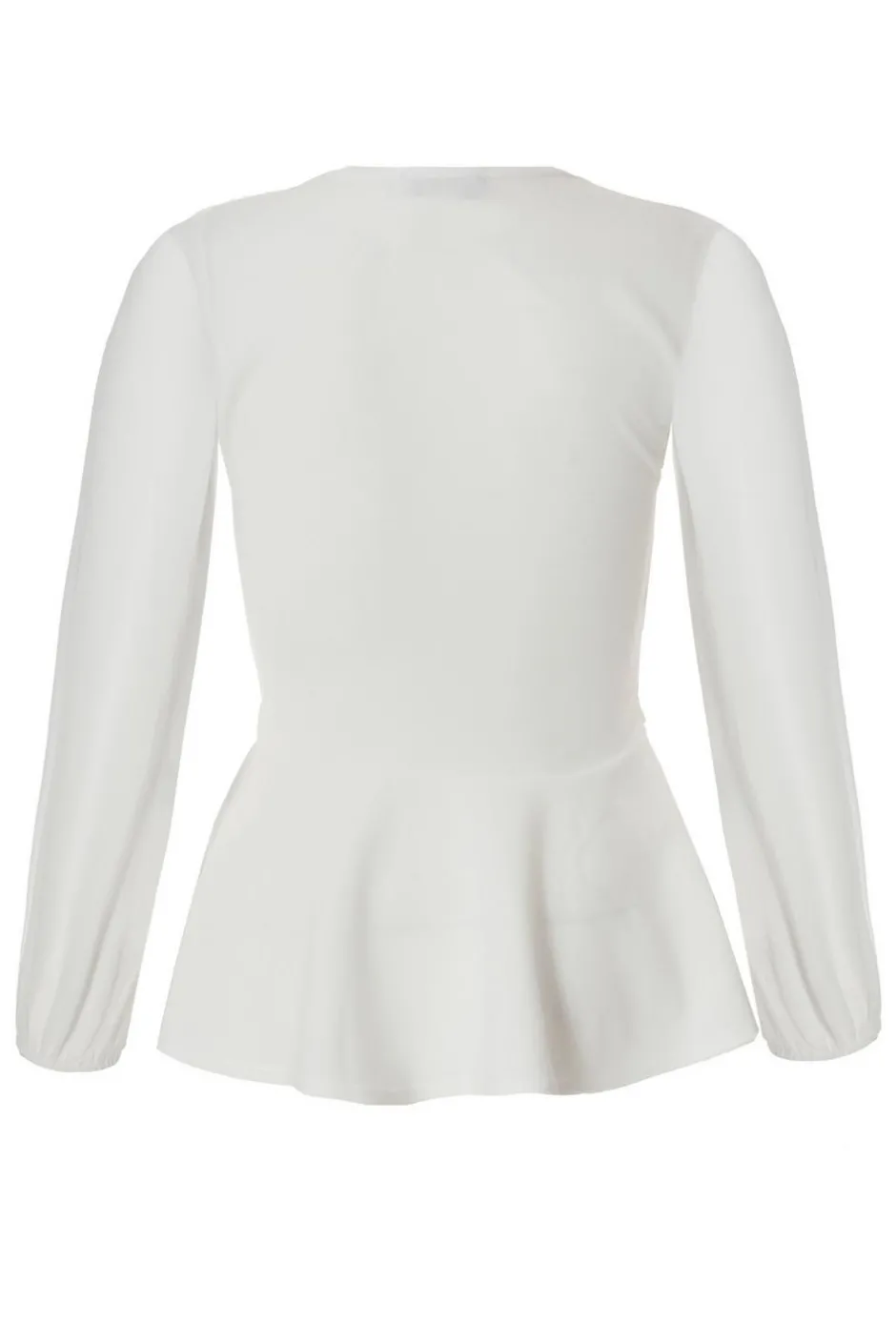 Quiz Cream Wrap Front Buckle Top Hot