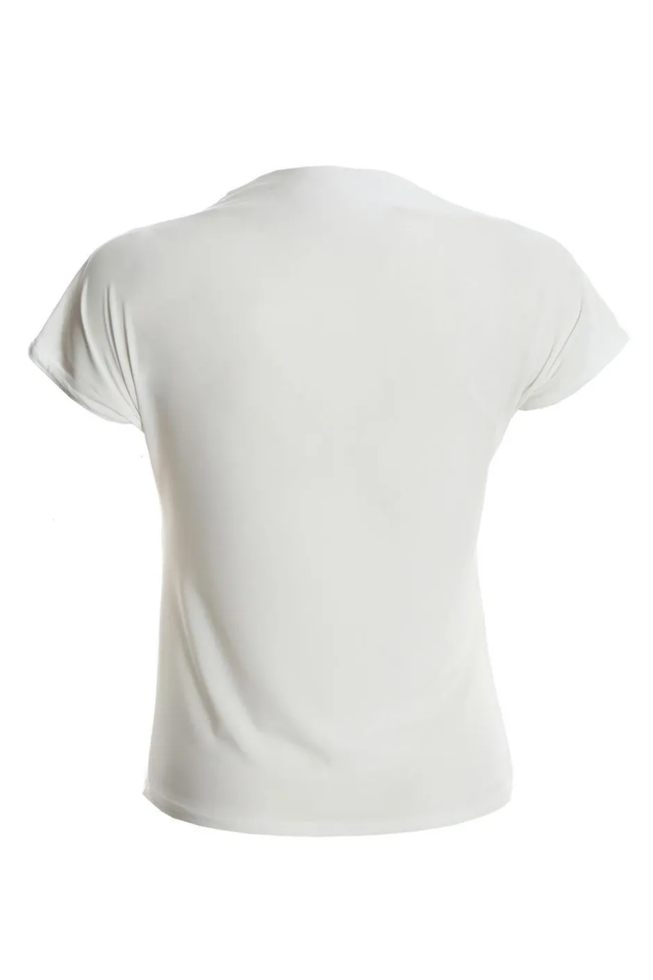 Quiz Cream Wrap High Neck Top New
