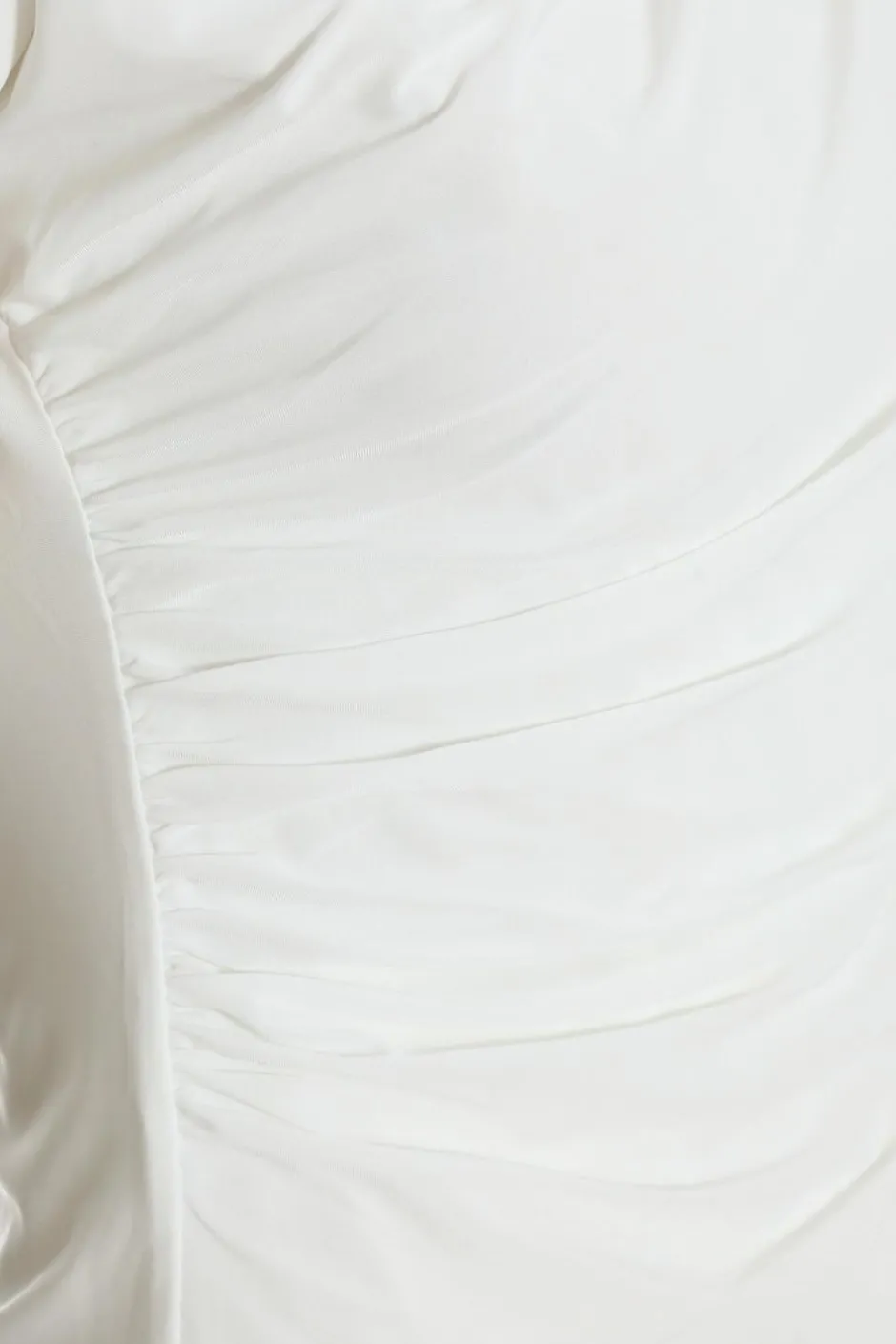 Quiz Cream Wrap High Neck Top New