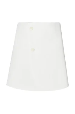 Quiz Cream Wrap Mini Skirt Outlet