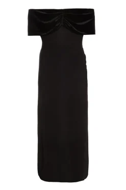 Quiz Curve Black Bardot Maxi Dress Hot