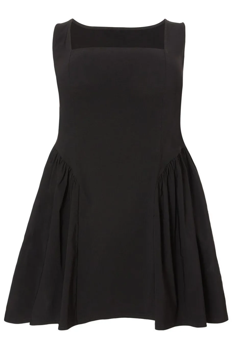 Quiz Curve Drop Waist Mini Dress Black Clearance
