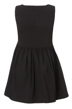 Quiz Curve Drop Waist Mini Dress Black Clearance