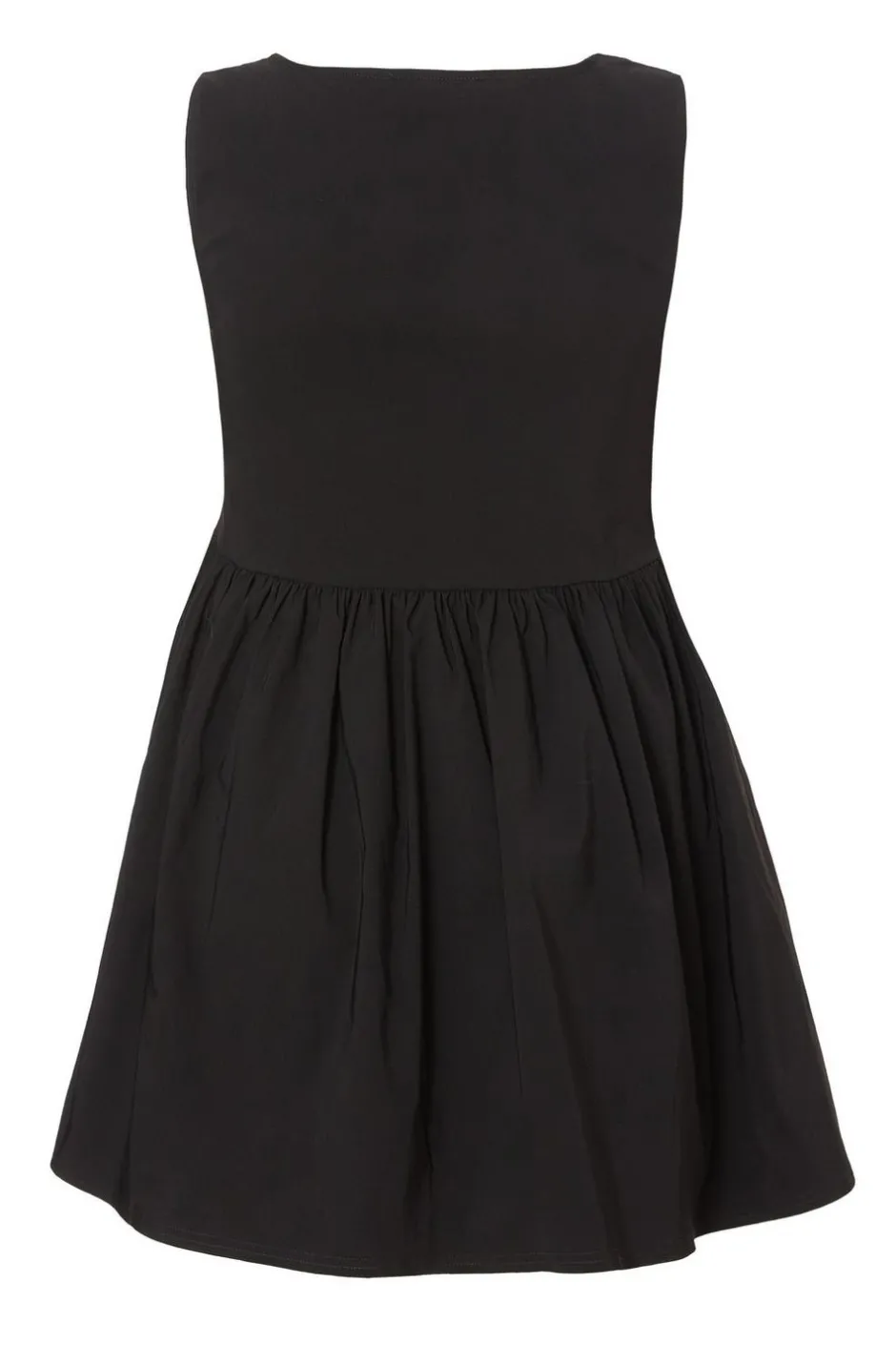 Quiz Curve Drop Waist Mini Dress Black Clearance