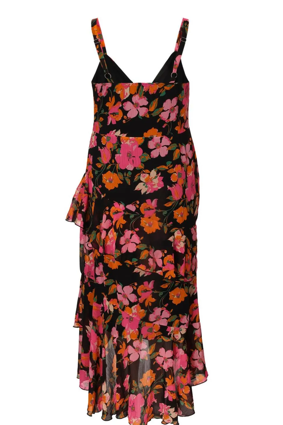 Quiz Curve Black Floral Midaxi Dress Discount