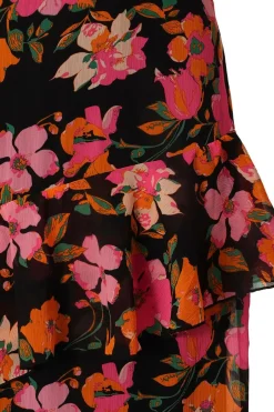 Quiz Curve Black Floral Midaxi Dress Discount