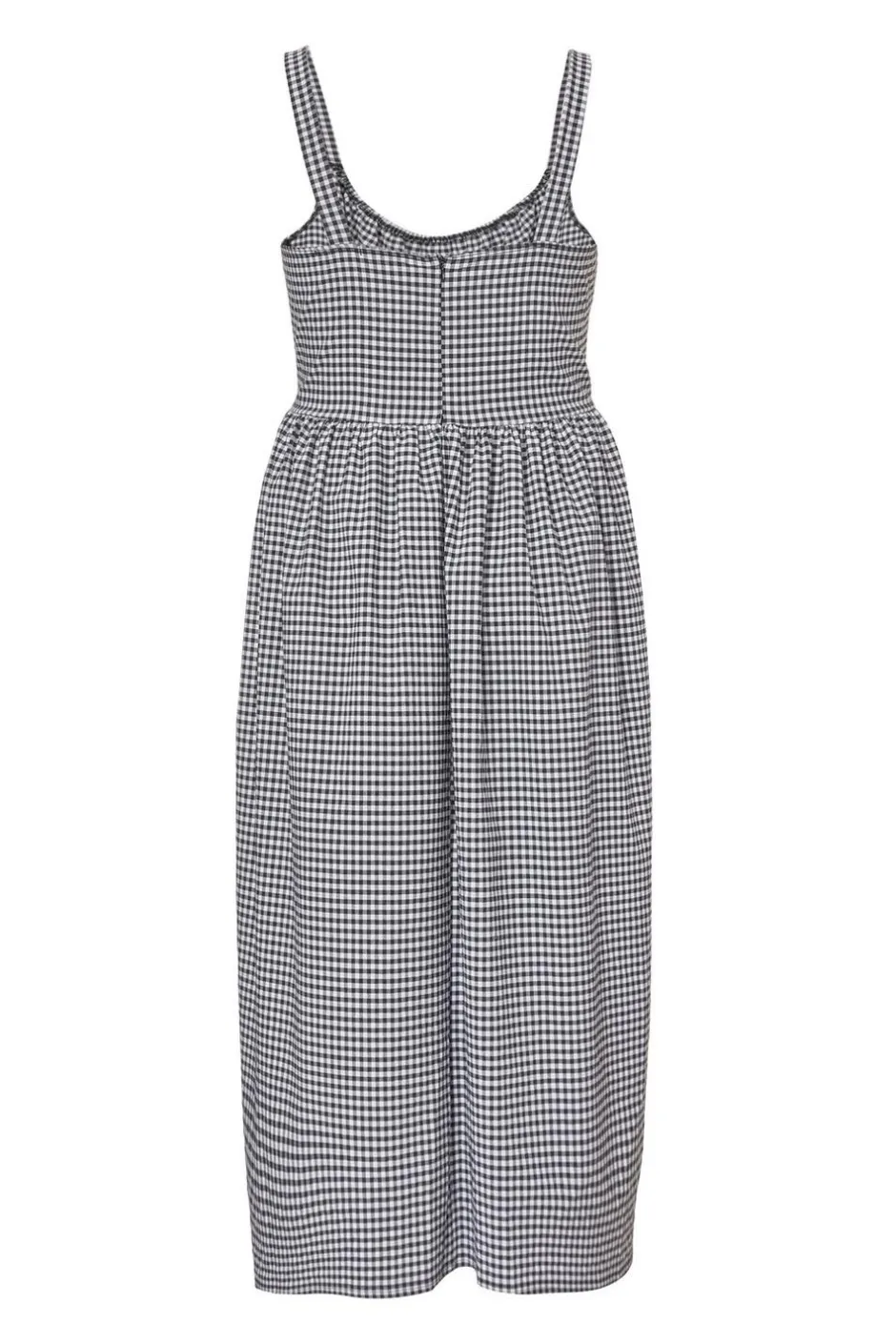 Quiz Curve Black Gingham Midaxi Dress Discount
