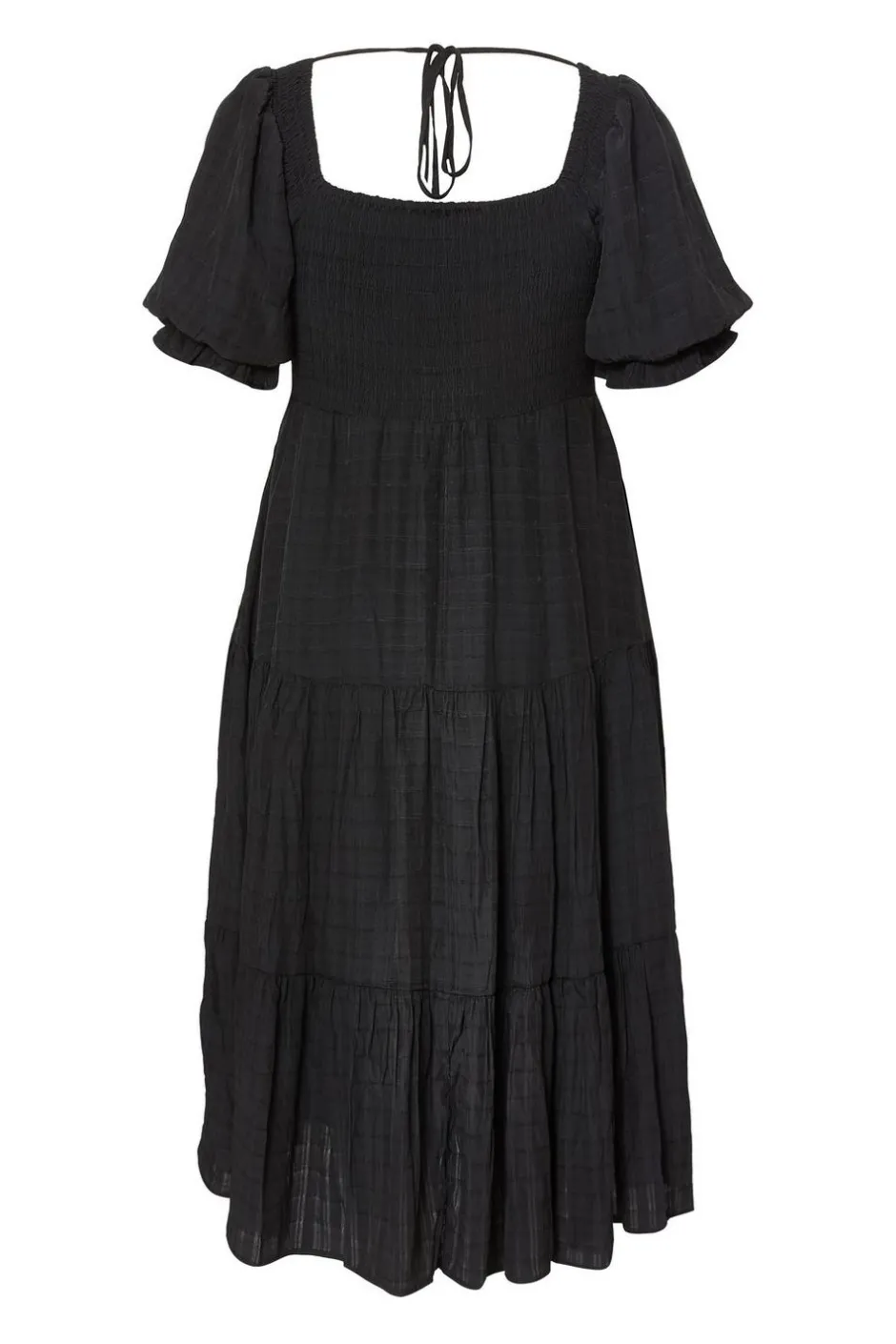 Quiz Curve Black Jacquard Midaxi Dress Outlet