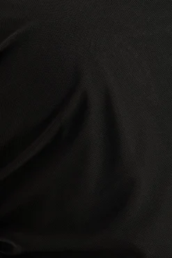 Quiz Curve Mesh Crop Top Black Sale