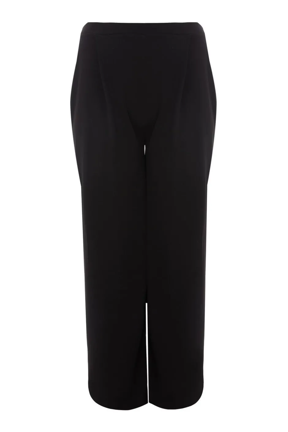 Quiz Curve Black Palazzo Trousers Outlet