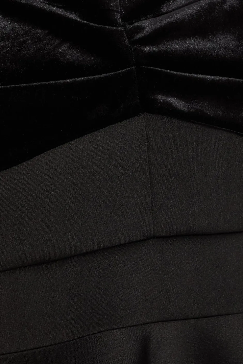 Quiz Curve Black Velvet Bardot Skater Dress Clearance