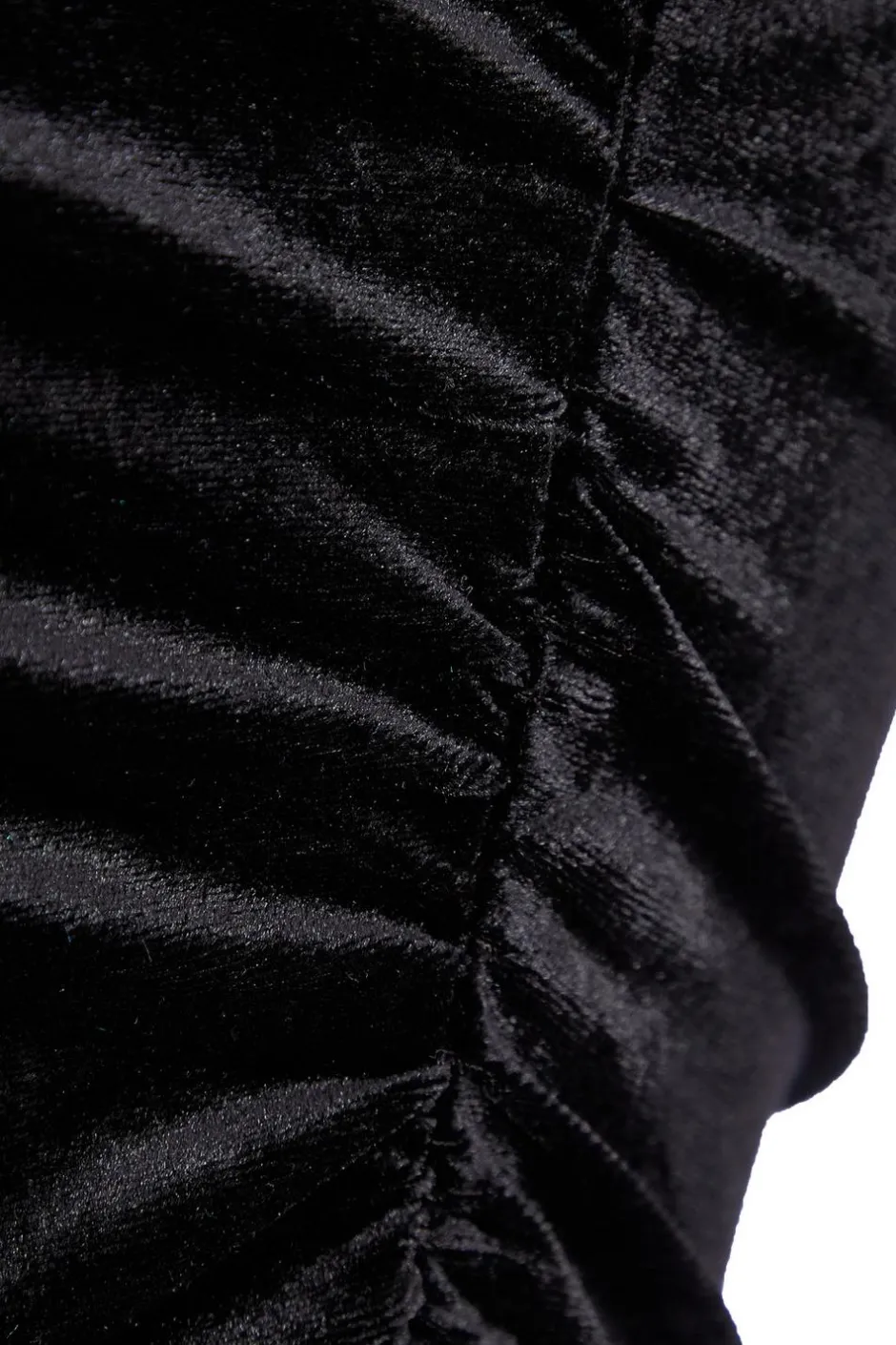 Quiz Curve Black Velvet Twisted Top Best