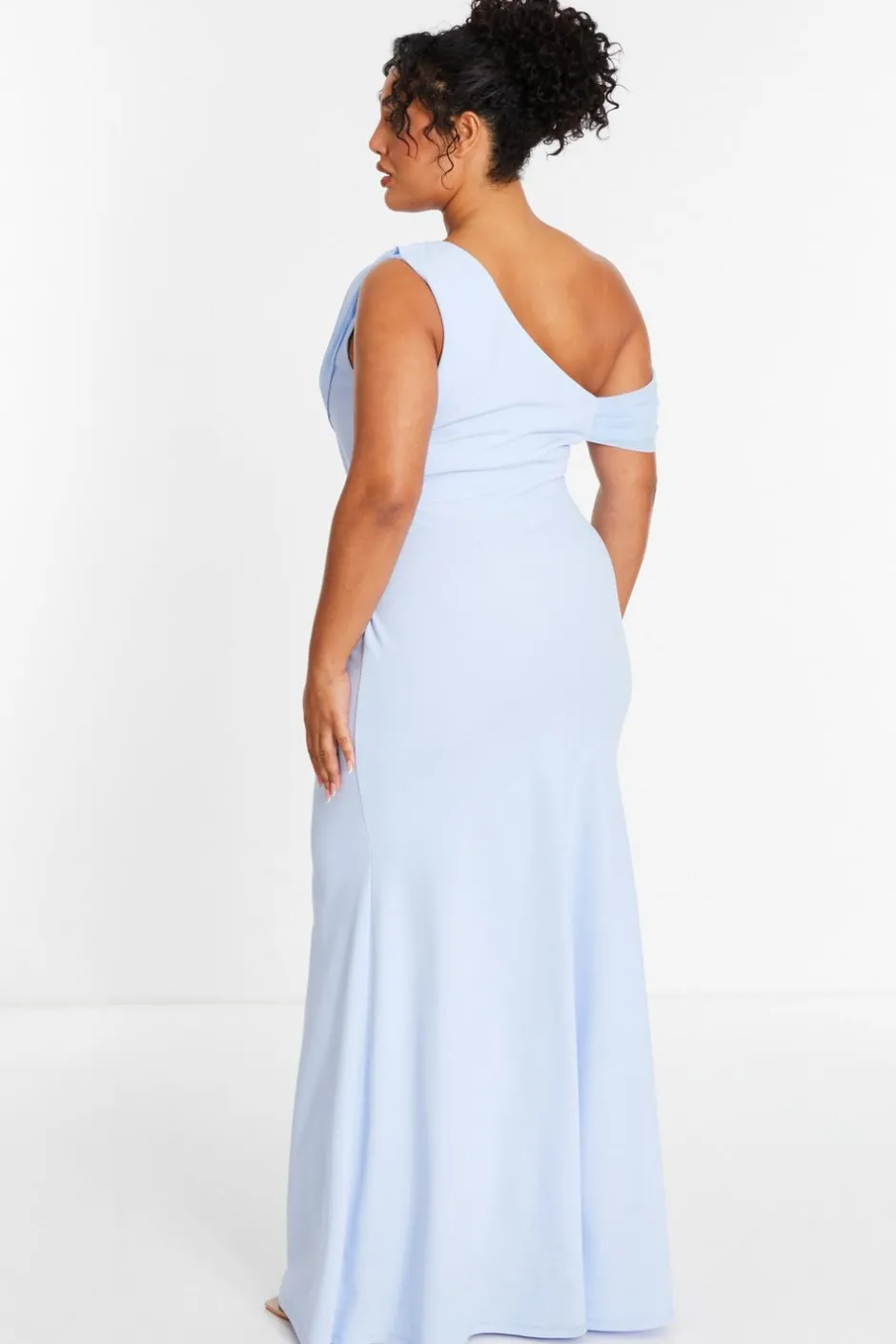 Quiz Curve Blue Cowl Neck Maxi Dress Online