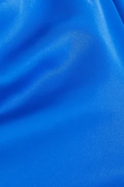 Quiz Curve Blue Cowl Neck Midaxi Dress Clearance