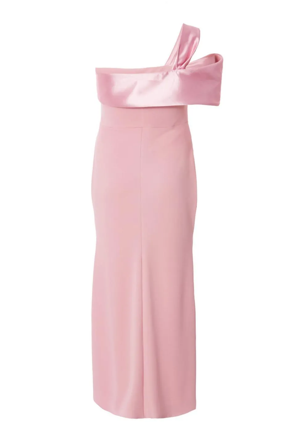 Quiz Curve One Shoulder Maxi Dress Blush Sale