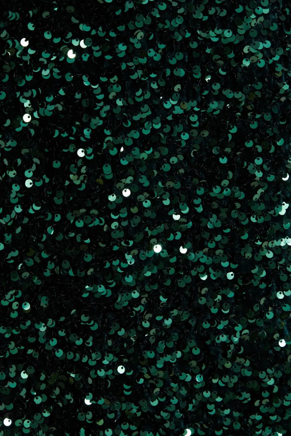 Quiz Curve Sequin Midi Dress Bottle Green Best