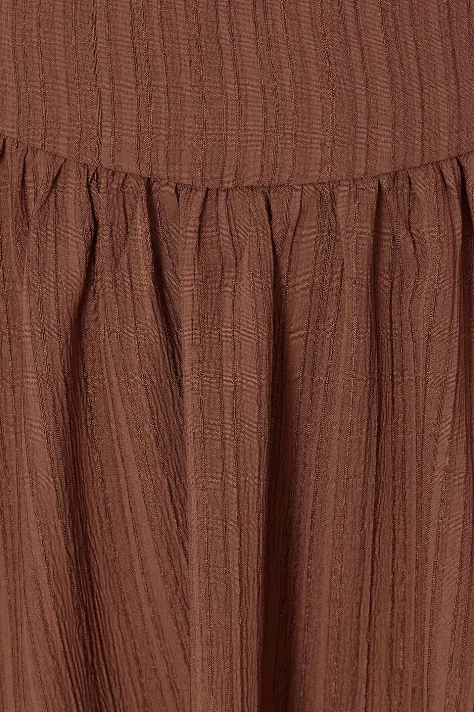 Quiz Curve Drop Waist Midaxi Dress Brown