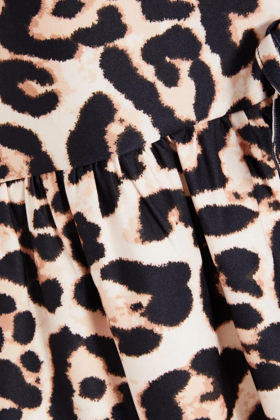 Quiz Curve Leopard Print Tie Top Brown Sale