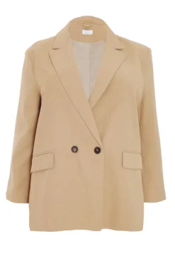 Quiz Curve Camel Oversized Tailored Blazer Sale