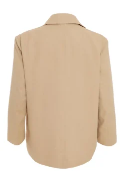 Quiz Curve Camel Oversized Tailored Blazer Sale