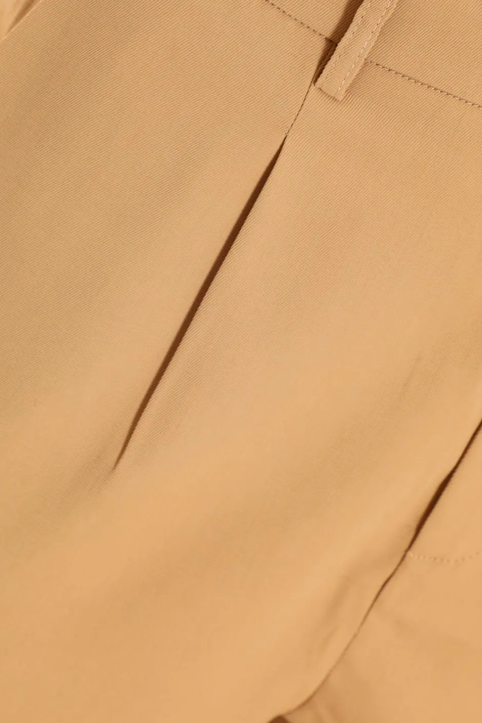 Quiz Curve Tailored Trousers Camel Clearance