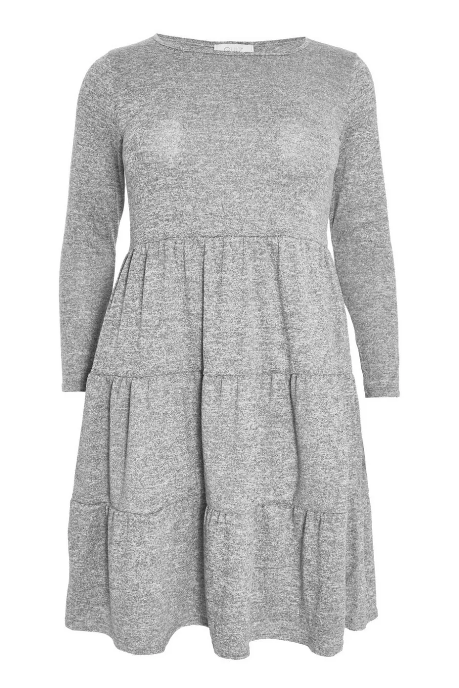 Quiz Curve Grey Tired Midi Dress Best
