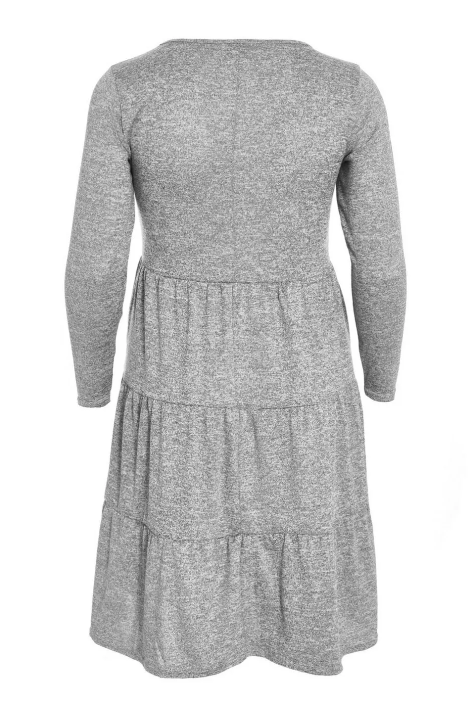 Quiz Curve Grey Tired Midi Dress Best