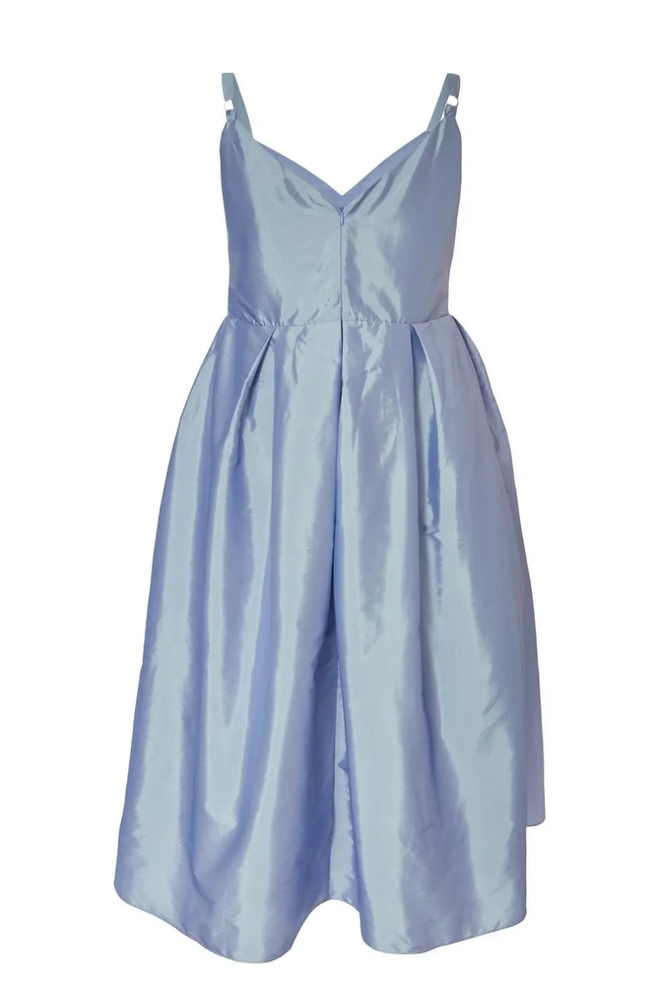 Quiz Curve Light Blue Taffeta Midi Dress Sale