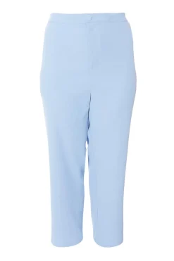Quiz Curve Tailored Trousers Light Blue Sale