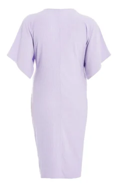 Quiz Curve Lilac Knot Front Midi Dress Hot