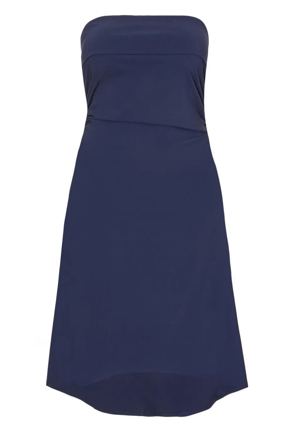 Quiz Curve Bandeau Midi Dress Navy Hot