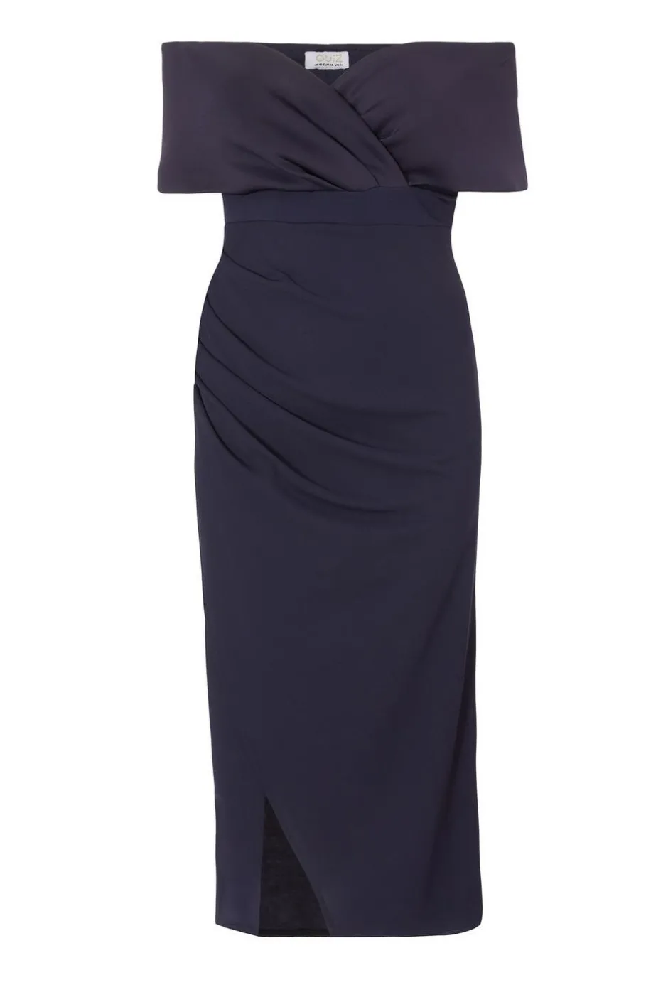 Quiz Curve Navy Bardot Maxi Dress Discount