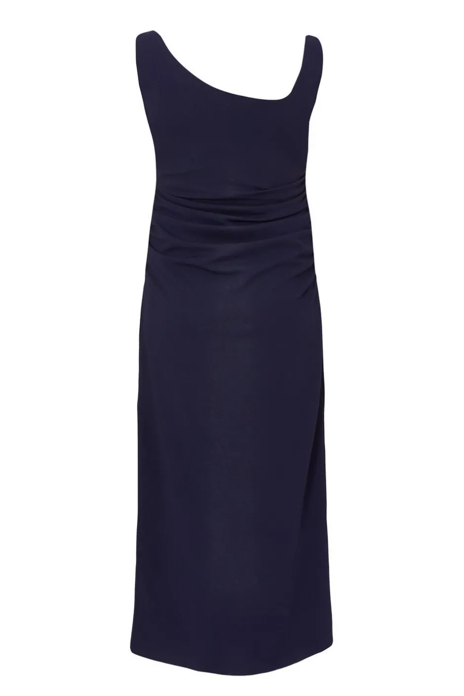 Quiz Curve Navy Buckle Detail Midaxi Dress Best
